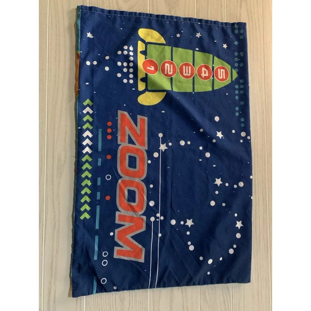 Disney‎ Mickey Kids Blanket Comforter & Top sheet Donald Duck, Pluto Space 40x55